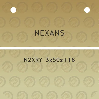 nexans-n2xry-3x50s16