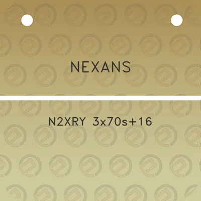 nexans-n2xry-3x70s16