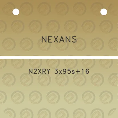 nexans-n2xry-3x95s16