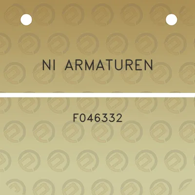 ni-armaturen-f046332