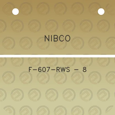 nibco-f-607-rws-8