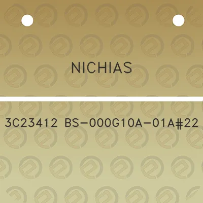 nichias-3c23412-bs-000g10a-01a22