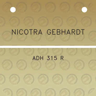 nicotra-gebhardt-adh-315-r