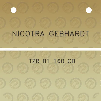 nicotra-gebhardt-tzr-b1-160-cb