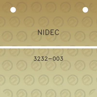 nidec-3232-003