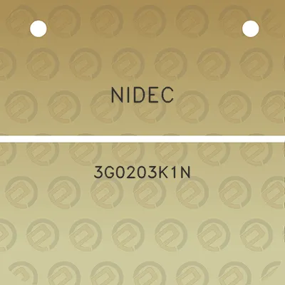 nidec-3g0203k1n