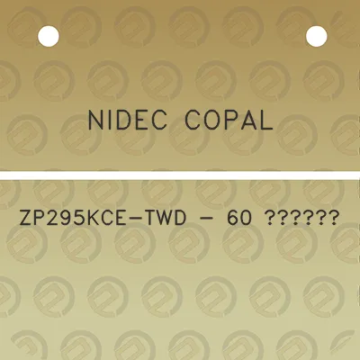 nidec-copal-zp295kce-twd-60