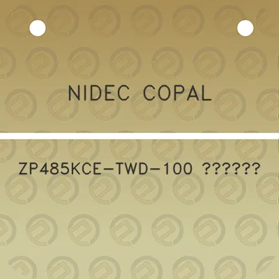 nidec-copal-zp485kce-twd-100