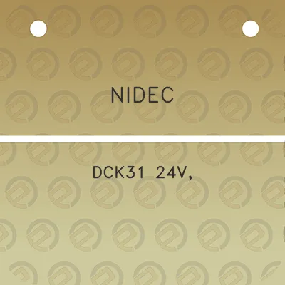 nidec-dck31-24v