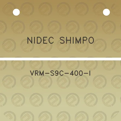 nidec-shimpo-vrm-s9c-400-i