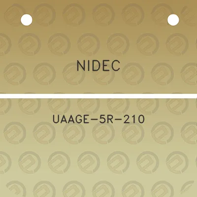 nidec-uaage-5r-210