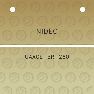 nidec-uaage-5r-260