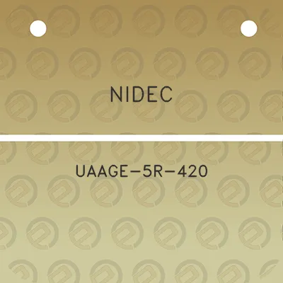 nidec-uaage-5r-420