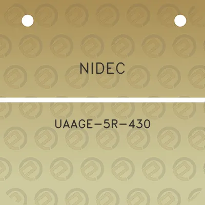 nidec-uaage-5r-430