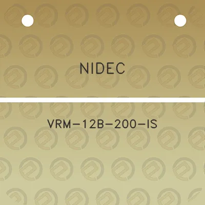 nidec-vrm-12b-200-is