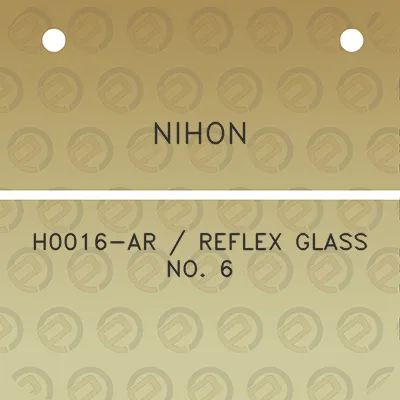 nihon-h0016-ar-reflex-glass-no-6