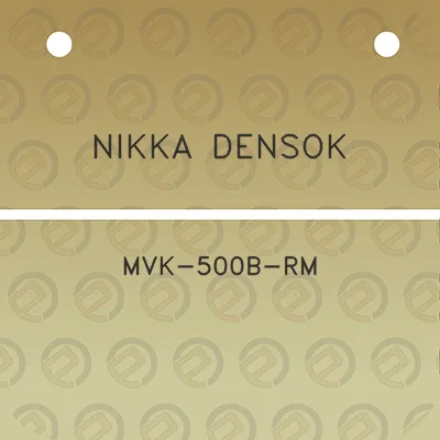 nikka-densok-mvk-500b-rm