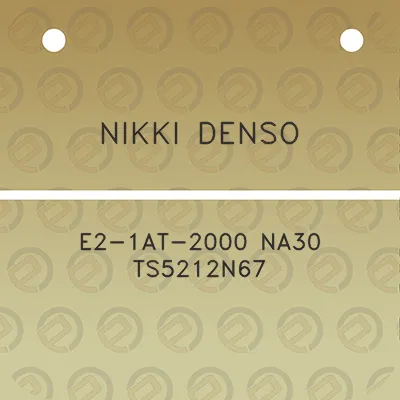 nikki-denso-e2-1at-2000-na30-ts5212n67