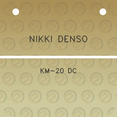 nikki-denso-km-20-dc