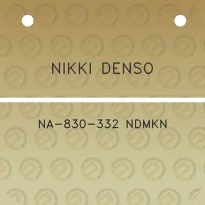 nikki-denso-na-830-332-ndmkn