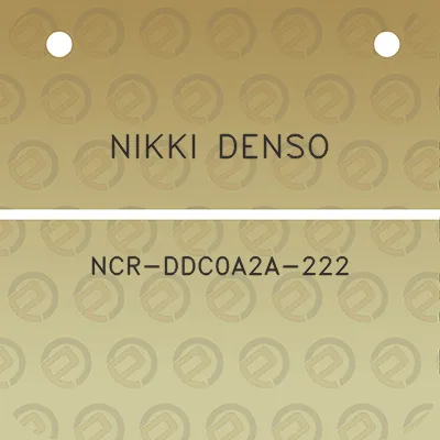 nikki-denso-ncr-ddc0a2a-222