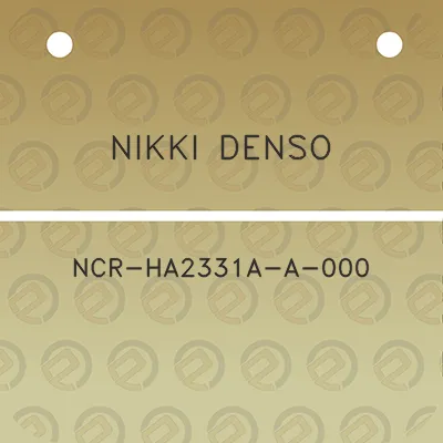 nikki-denso-ncr-ha2331a-a-000