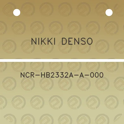 nikki-denso-ncr-hb2332a-a-000