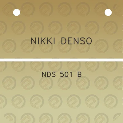 nikki-denso-nds-501-b