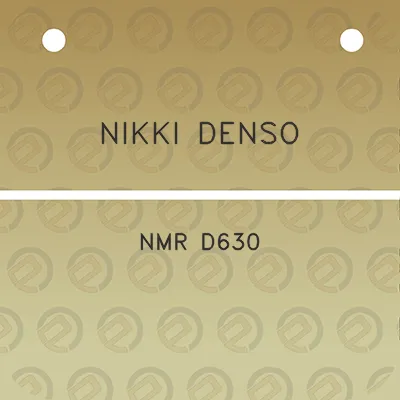 nikki-denso-nmr-d630