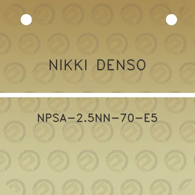 nikki-denso-npsa-25nn-70-e5