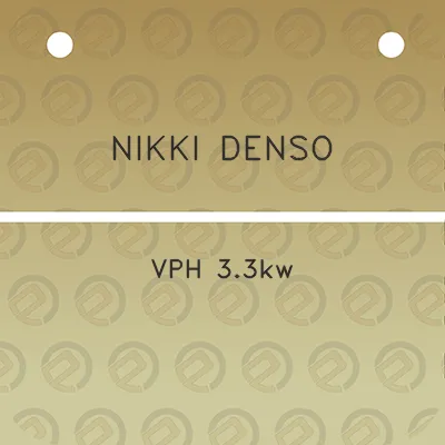 nikki-denso-vph-33kw