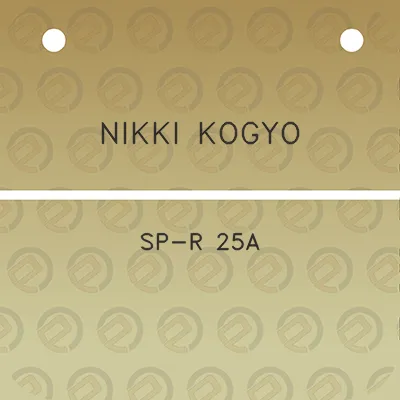 nikki-kogyo-sp-r-25a