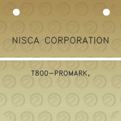 nisca-corporation-t800-promark