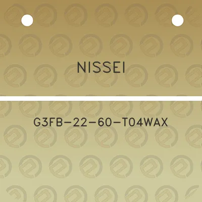 nissei-g3fb-22-60-t04wax