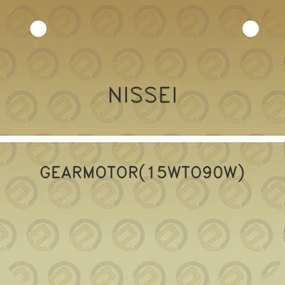 nissei-gearmotor15wto90w