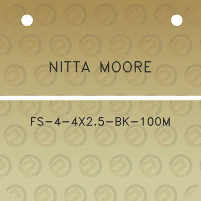 nitta-moore-fs-4-4x25-bk-100m