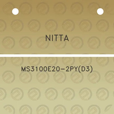 nitta-ms3100e20-2pyd3