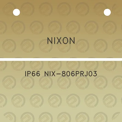 nixon-ip66-nix-806prj03