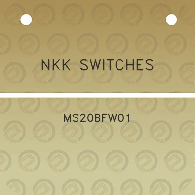 nkk-switches-ms20bfw01