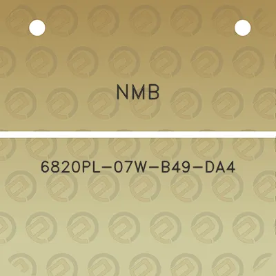 nmb-6820pl-07w-b49-da4