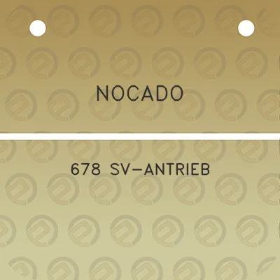 nocado-678-sv-antrieb