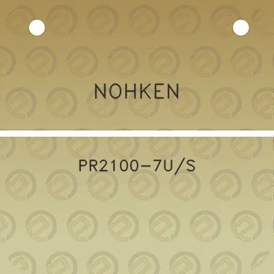 nohken-pr2100-7us