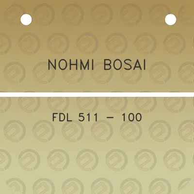 nohmi-bosai-fdl-511-100