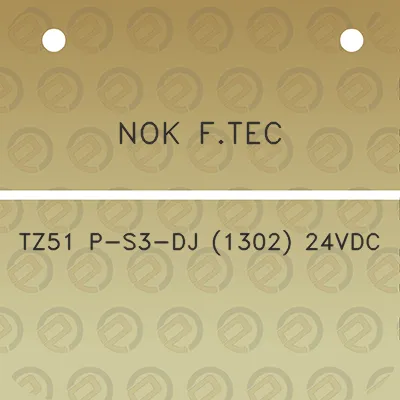 nok-ftec-tz51-p-s3-dj-1302-24vdc