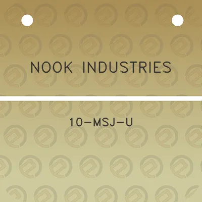 nook-industries-10-msj-u