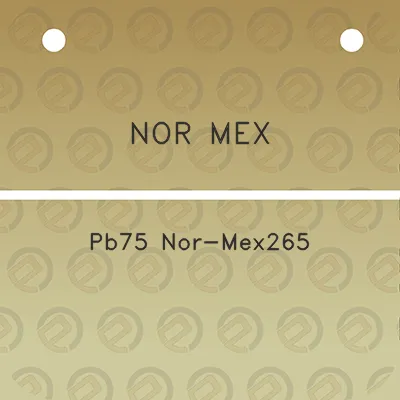 nor-mex-pb75-nor-mex265