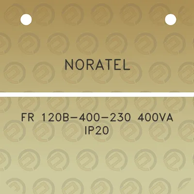 noratel-fr-120b-400-230-400va-ip20