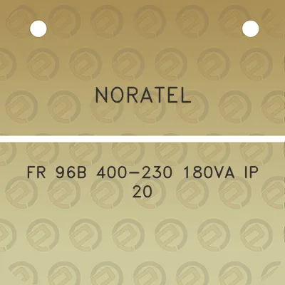 noratel-fr-96b-400-230-180va-ip-20