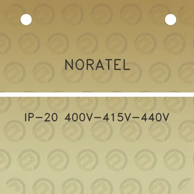 noratel-ip-20-400v-415v-440v