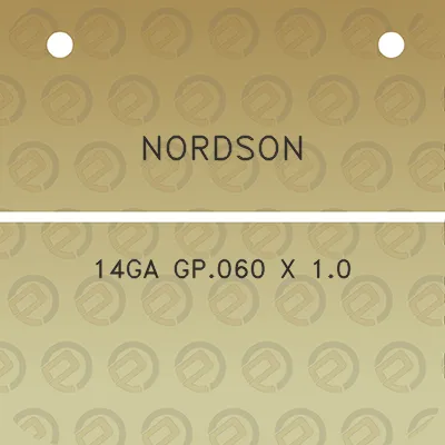 nordson-14ga-gp060-x-10